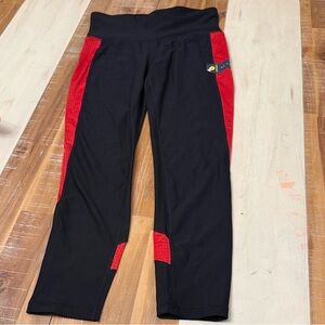 Xersion Black and Red Leggings for Women